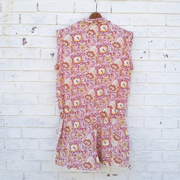 Sundays Vita Romper size M Pink Floral - Picture 7 of 10